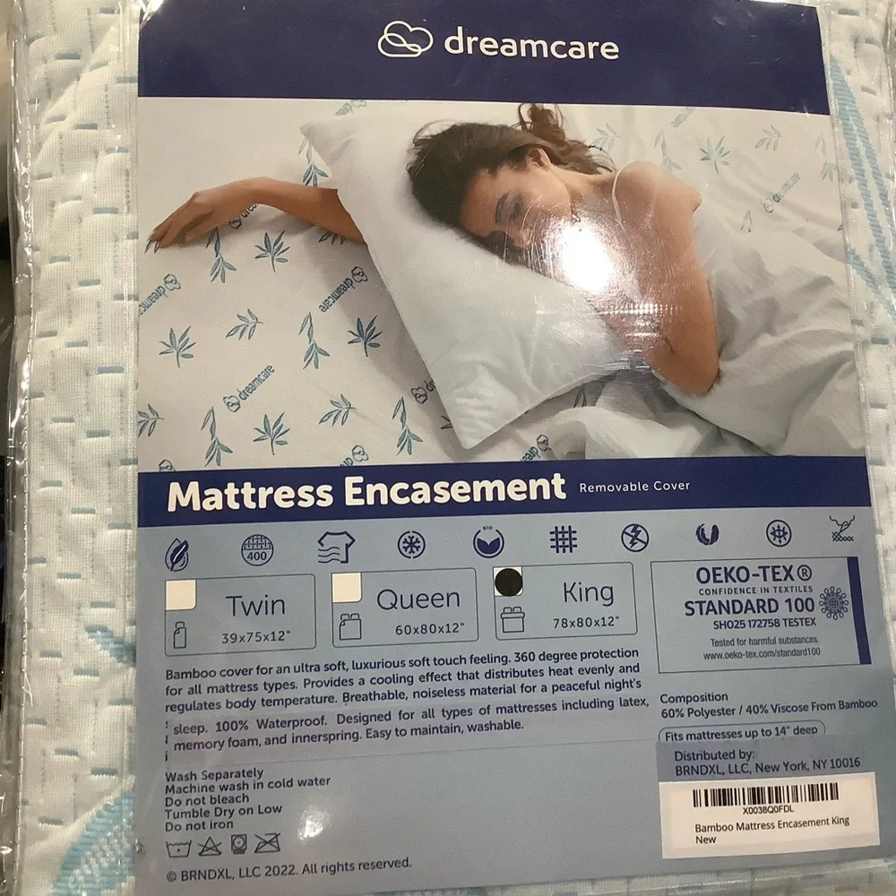 Bamboo Mattress Protector Mattress Encasement Bed Bug Proof Waterproof Cover Pad